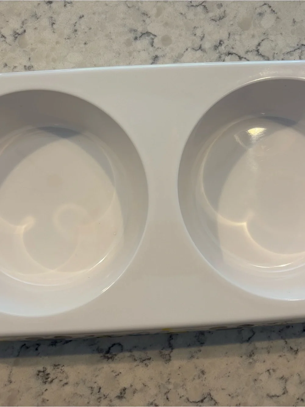 Disney Chewy Mickey Mouse Lemon Double Dog Cat Feeding Good Bowl Melamine